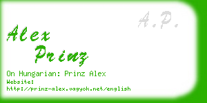 alex prinz business card